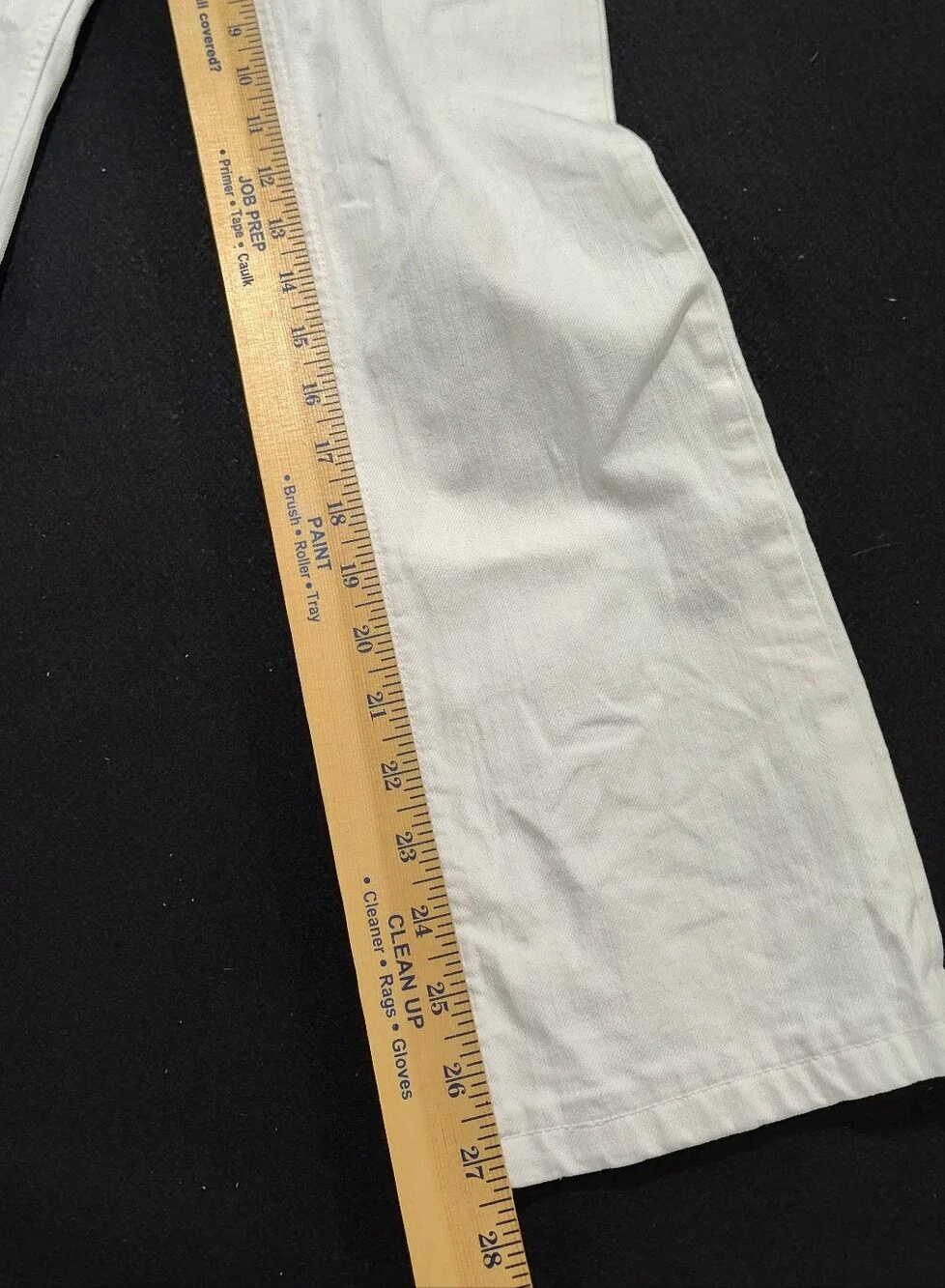 TORY BURCH WOMEN'S CLASSIC TORY JEANS WHITE, SIZE 26, 99% Cotton
